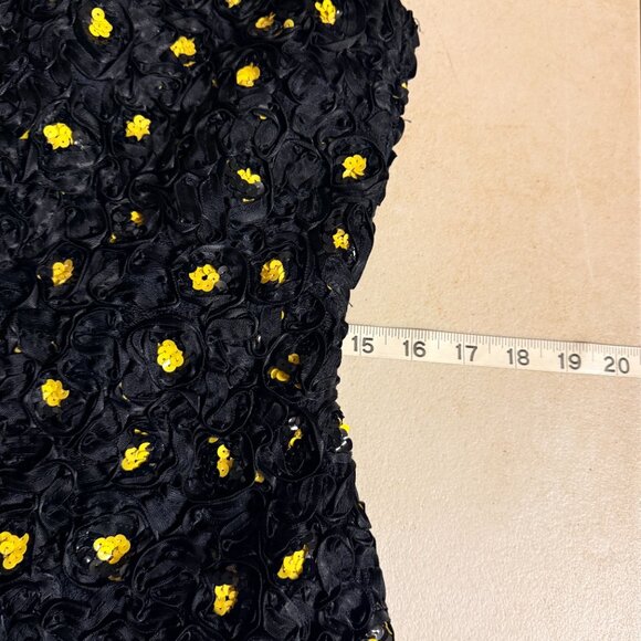 Victor Costa Vintage RARE Strapless / Halter Convertible Dress –Ribbon Rosette - Picture 12 of 15